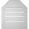 Ekena Millwork Octagonal Top Surface Mount PVC Gable Vent w/ 2"W x 2"P Brickmould Sill Frame, 16"W x 18"H GVPOT16X1803SF - alternate 4